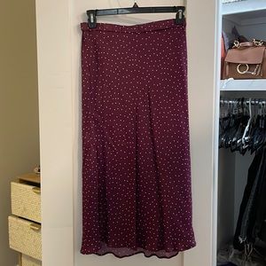 Printed Midi Skirt